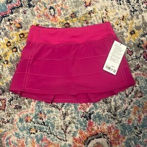 lululemon pace rival skirt! ripened raspberry🩷never worn NWT